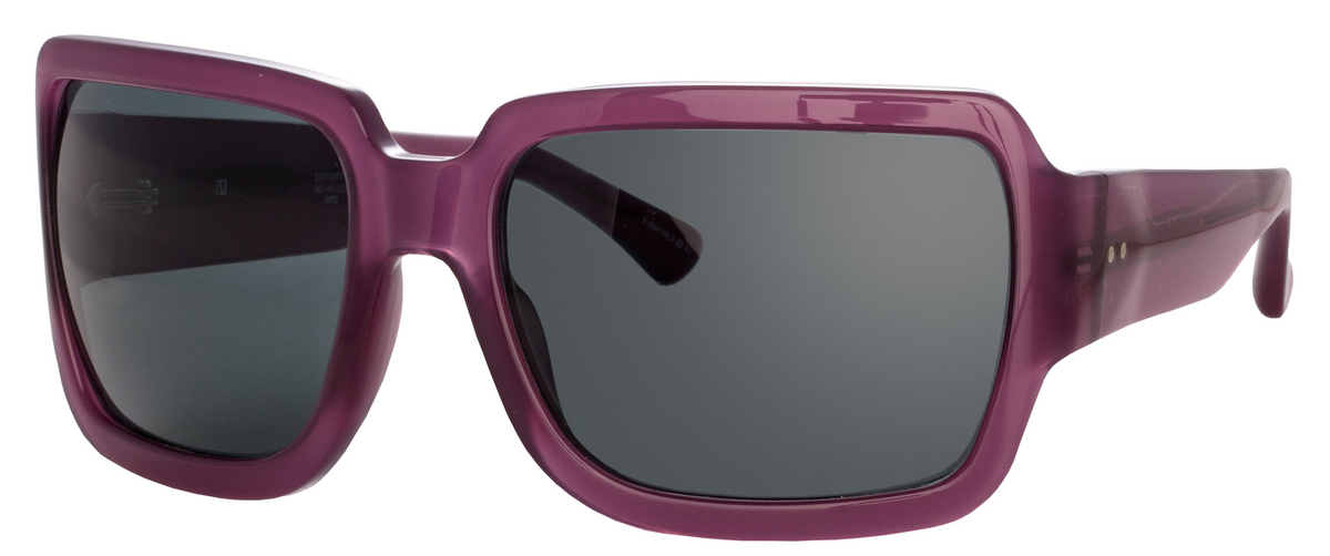 Color_DVN213C2SUN - Dries Van Noten 213 Oversized Sunglasses in Wine and Blue