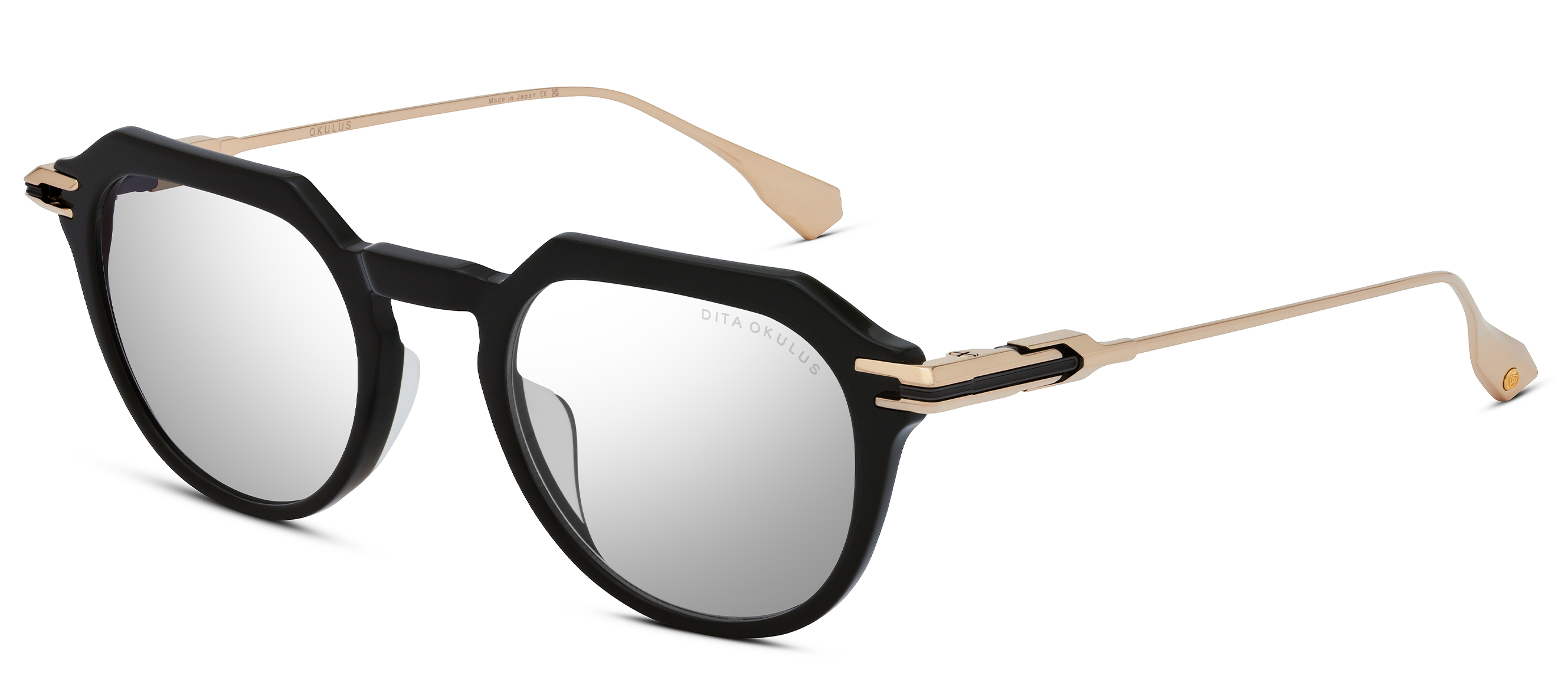 Color_DTX487-A-01 - Black - White Gold - Black Iron / Clear