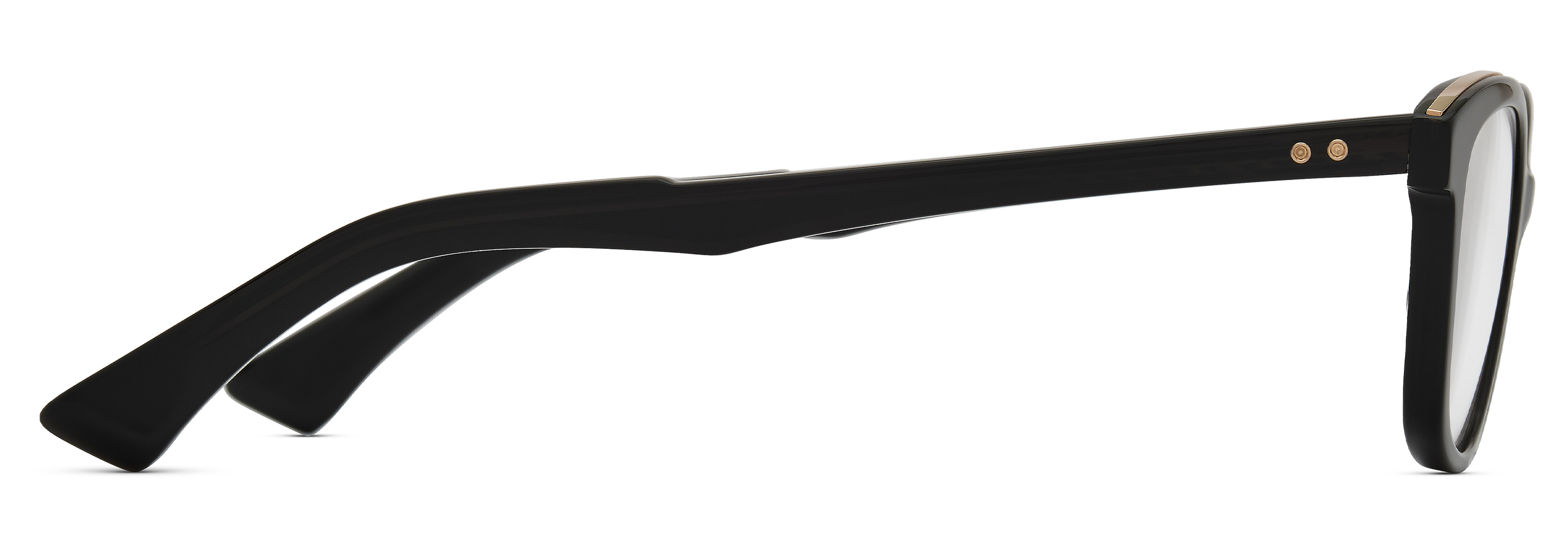Color_DTX481-A-01 - Black Glass - White Gold / Clear