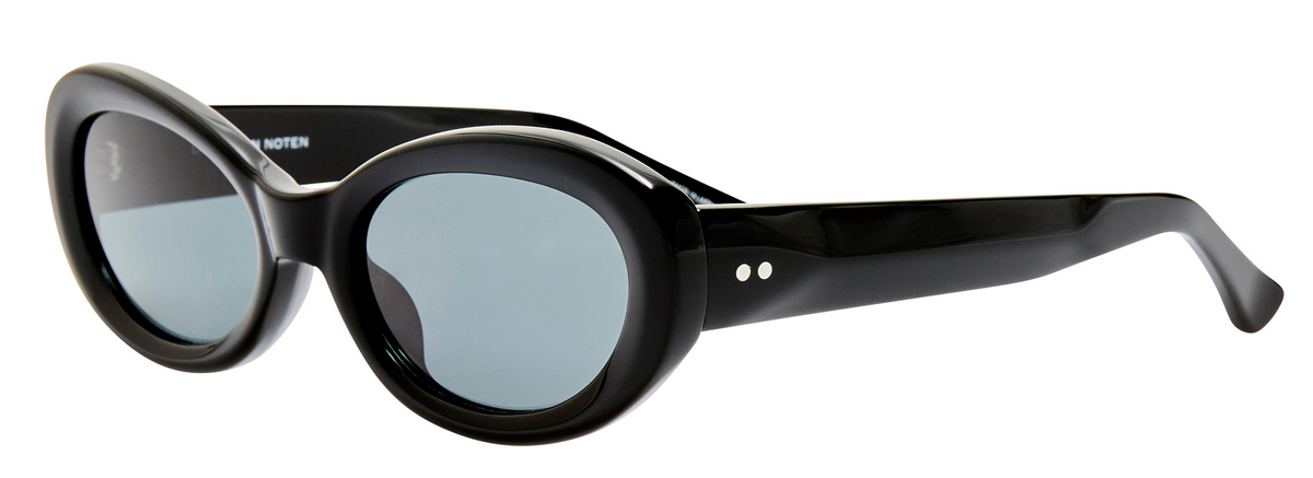 Color_DVN211C1SUN - Dries Van Noten 211 Oval Sunglasses in Black and Grey