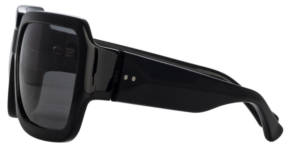 Color_DVN213C1SUN - Dries Van Noten 213 Oversized Sunglasses in Black and Grey