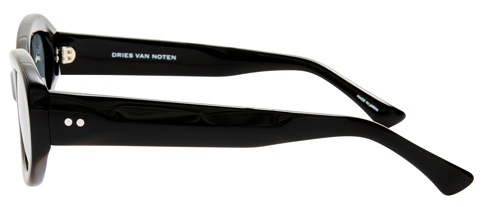 Color_DVN211C1SUN - Dries Van Noten 211 Oval Sunglasses in Black and Grey