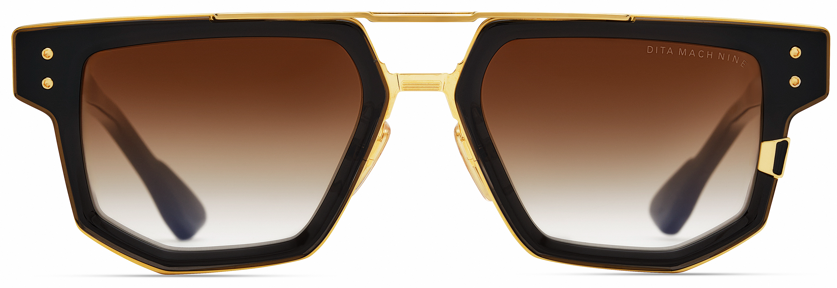 Color_DTS478-A-01 - Black Glass - Yellow Gold / Brown To Clear Gradient
