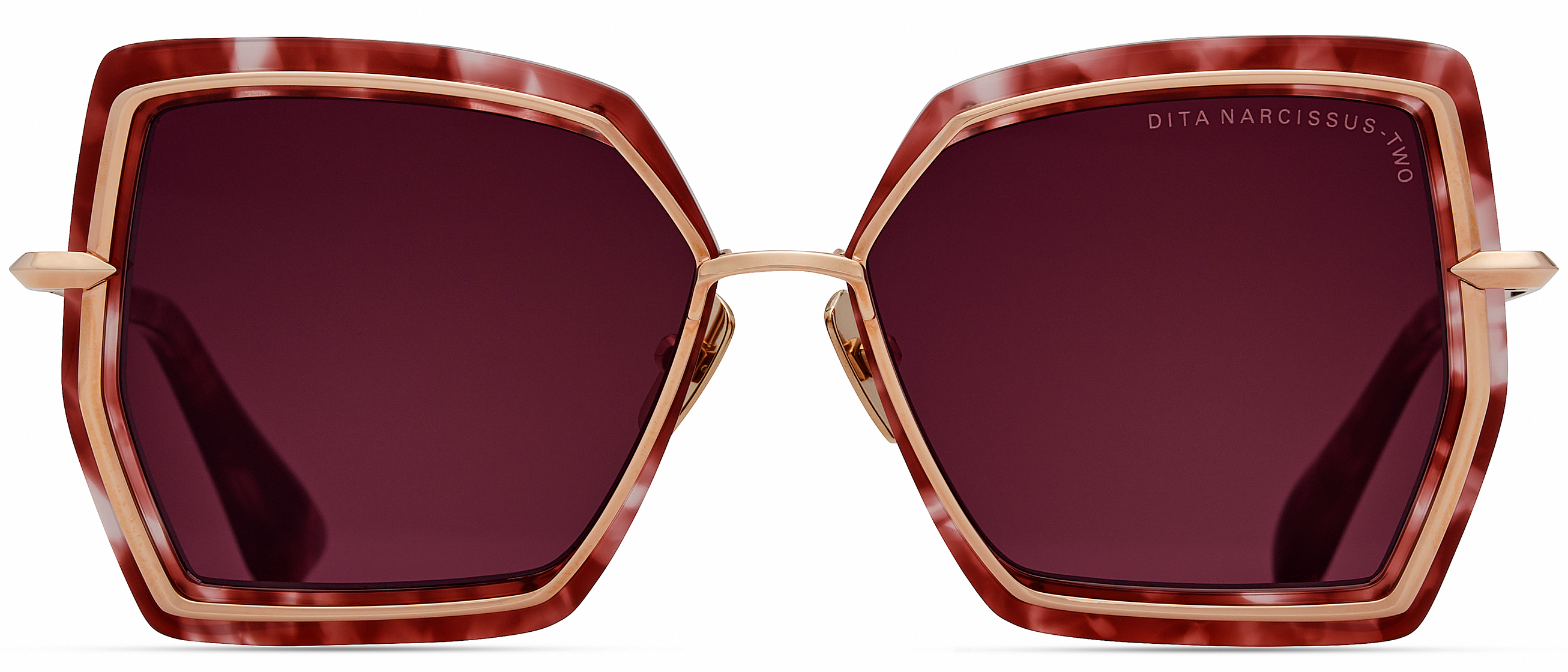 Color_DTS479-A-02 - Rose Gold - Rose Tortoise / Dark Cherry To Clear Gradient