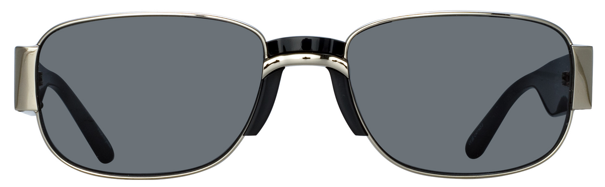 Color_DVN196C1SUN - Dries Van Noten 196 Rectangular Sunglasses in Nickel / Black and Grey
