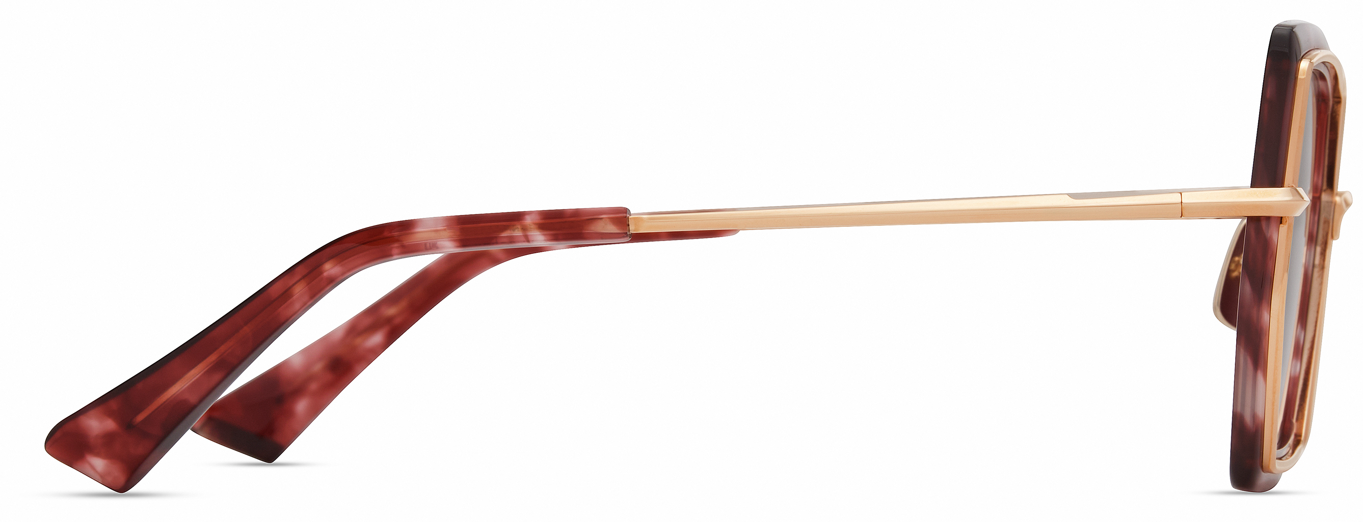 Color_DTS479-A-02 - Rose Gold - Rose Tortoise / Dark Cherry To Clear Gradient