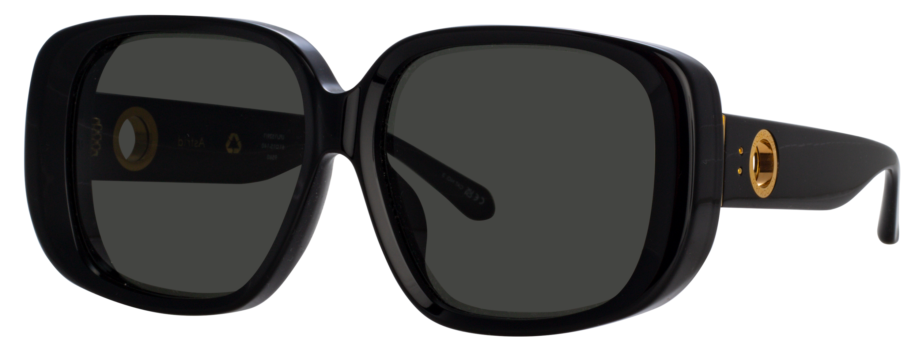 Color_LFL1529C1SUN - Astrid Oversized Sunglasses in Black and Grey