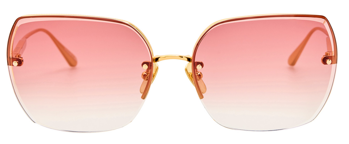 Color_LFL1779C2SUN - Ada Angular Sunglasses in Yellow Gold and Red Grad