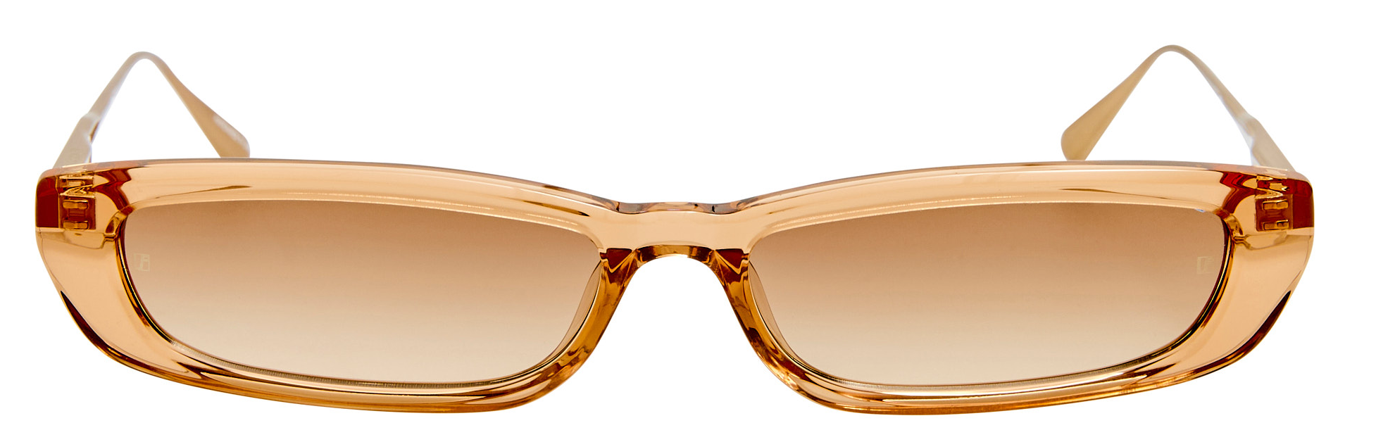 Color_LFL1664C2SUN - Darya Rectagunlar Sunglasses in Honey and Mocha Grad