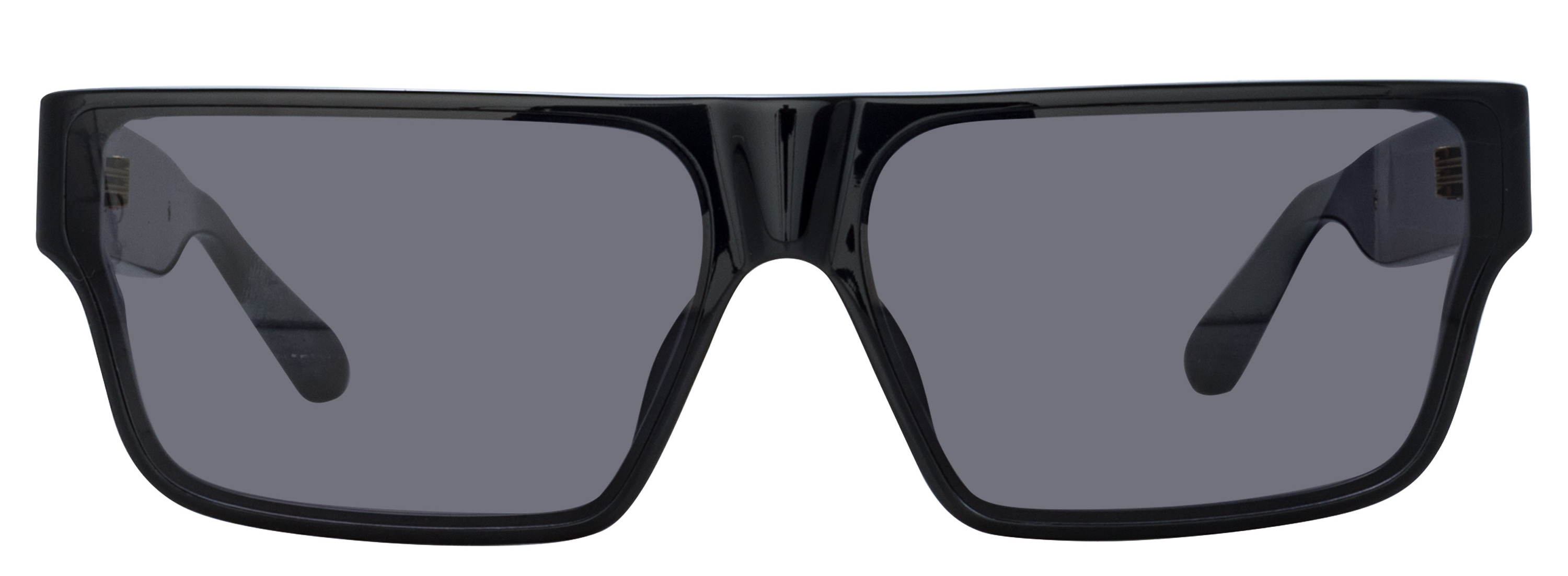 Color_LFL1501C1SUN -  Brady Flat Top Sunglasses in Black and Grey