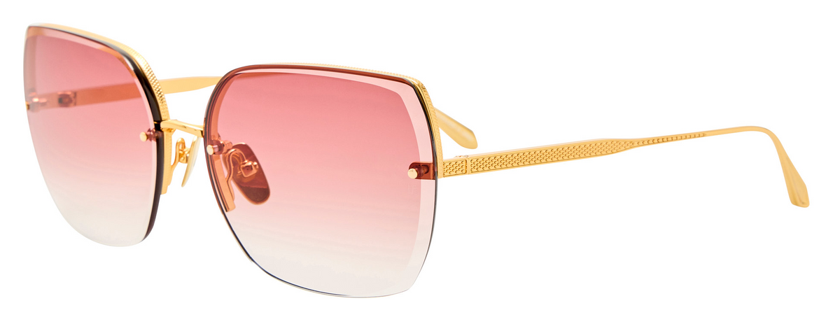 Color_LFL1779C2SUN - Ada Angular Sunglasses in Yellow Gold and Red Grad