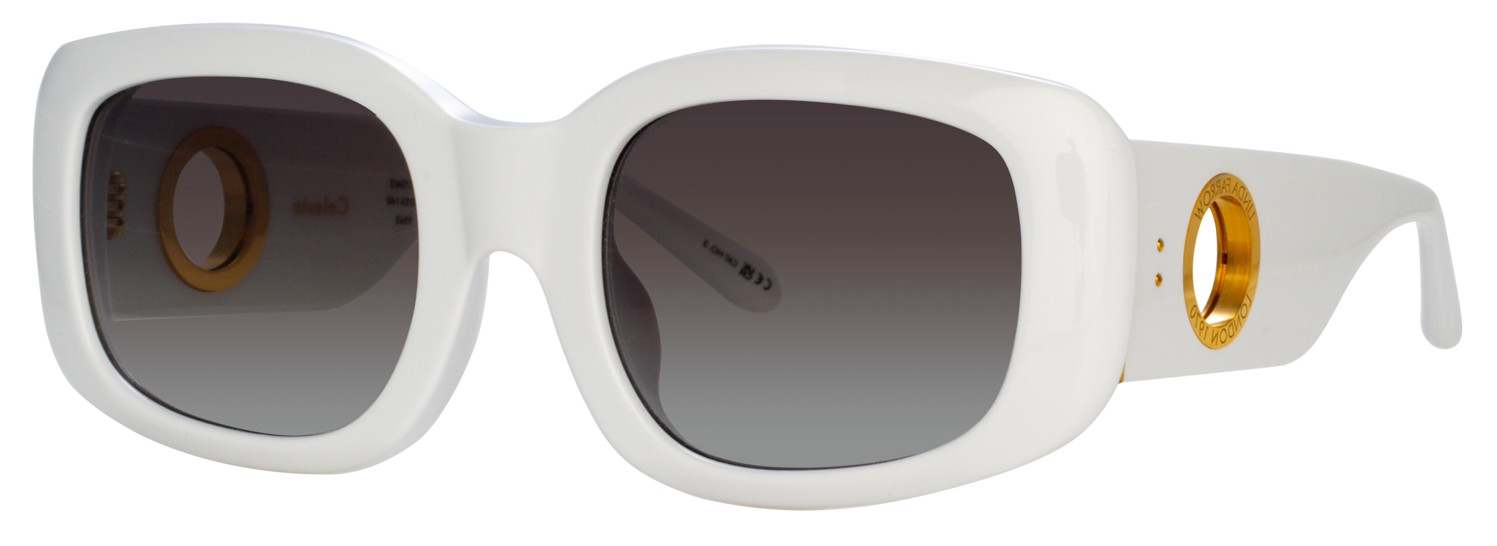 Color_LFL1504C2SUN - Celeste Oversized Sunglasses in White and Grey Grad