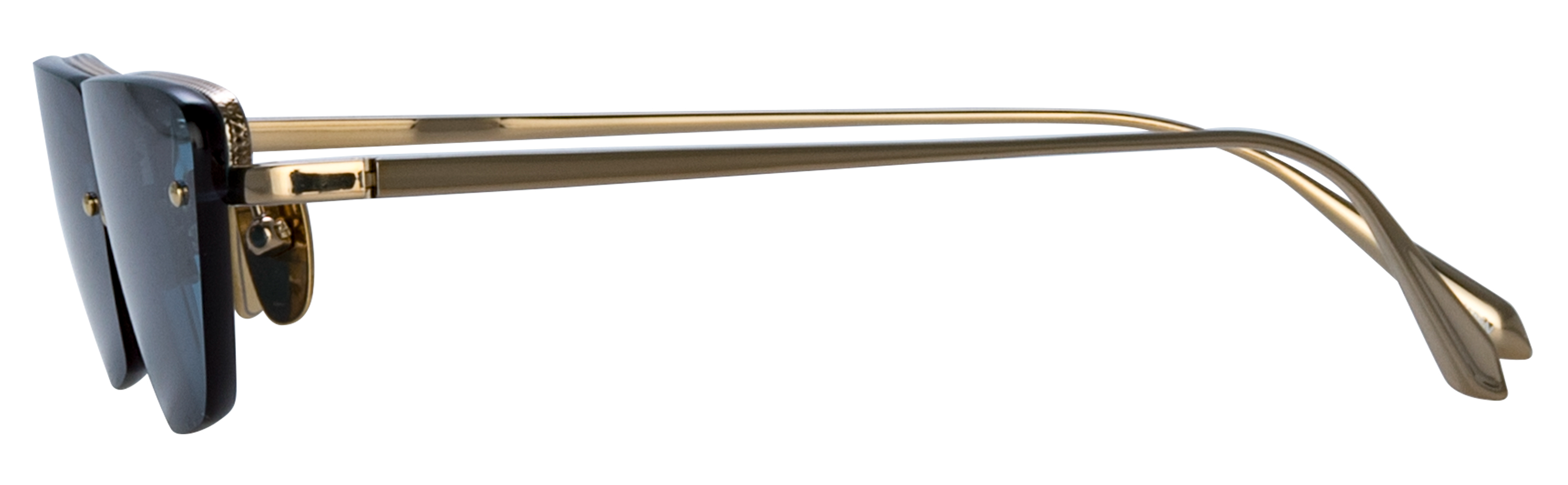 Color_LFL1513C2SUN - Cleo Cat Eye Sunglasses in Light Gold and Aqua