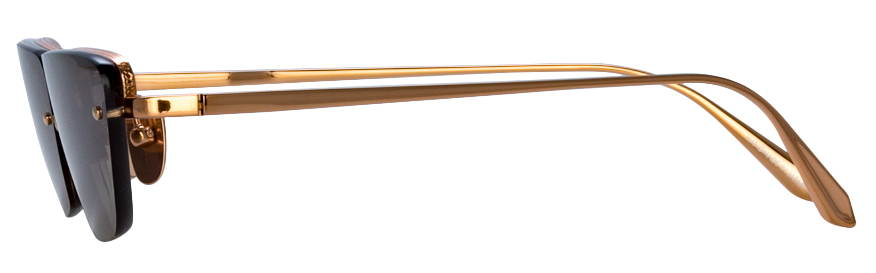 Color_LFL1513C3SUN - Cleo Cat Eye Sunglasses in Rose Gold and Mocha Grad