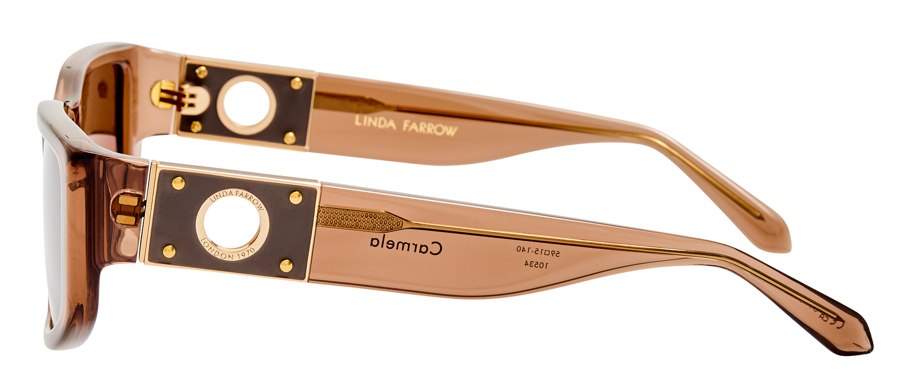 Color_LFL1617C2SUN - Carmela Rectagular Sunglasses in Brown and Brown LIMITED EDITION