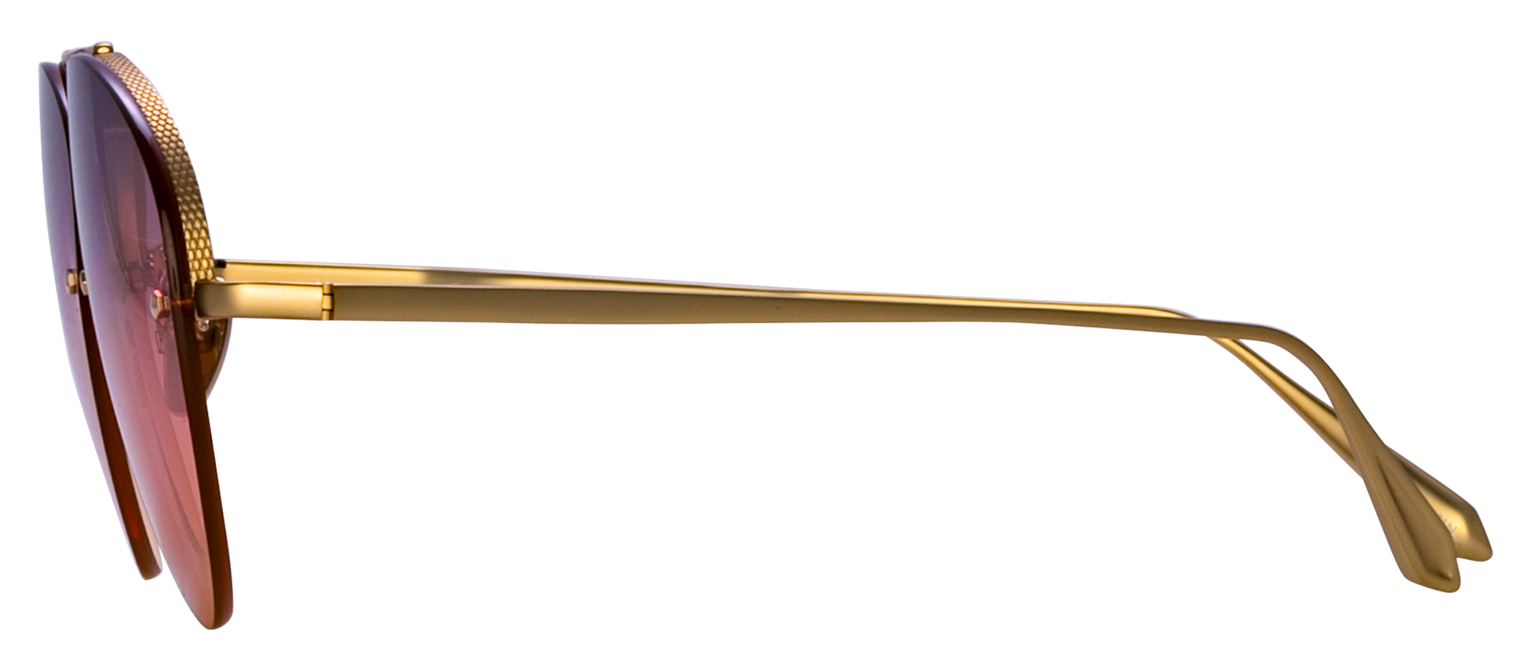 Color_LFL1444C4SUN - Edano Aviator Sunglasses in Yellow Gold and Sunset Grad