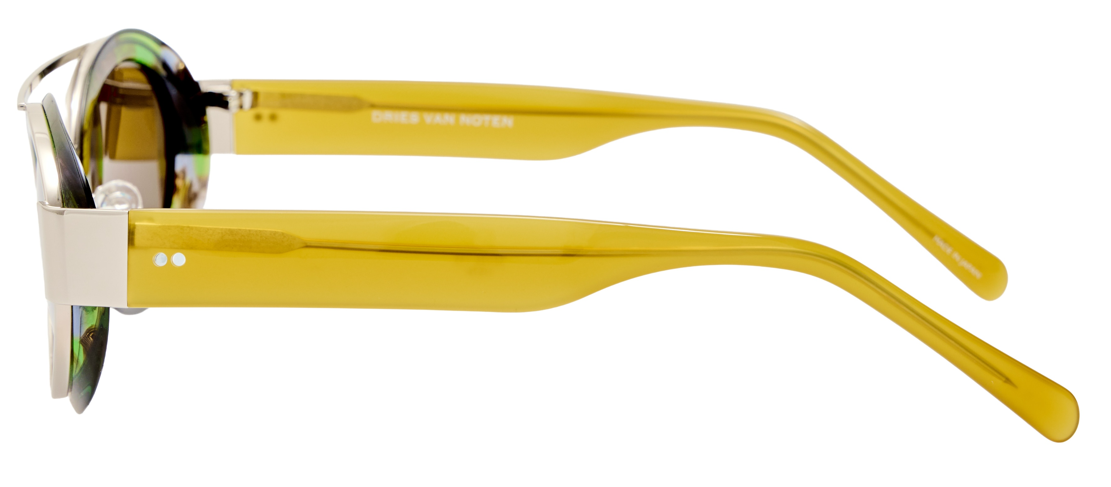 Color_DVN218C2SUN - Dries Van Noten 218 Cat Eye Sunglasses in Green and Brown