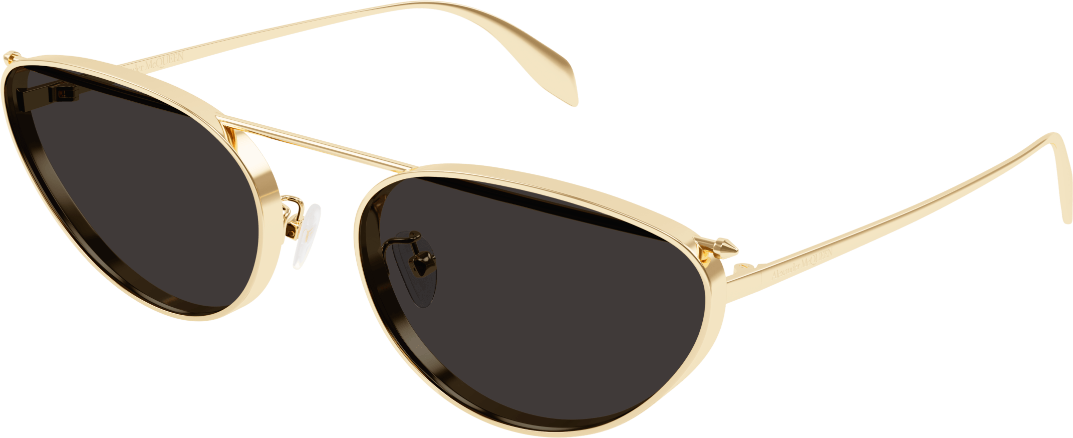 NEW Alexander McQueen AM0424S Silver Pink Cat Eye Sunglasses Alexander McQueen NEW ALEXANDER MCQUEEN AM0424S 004 SILVER  main image 2