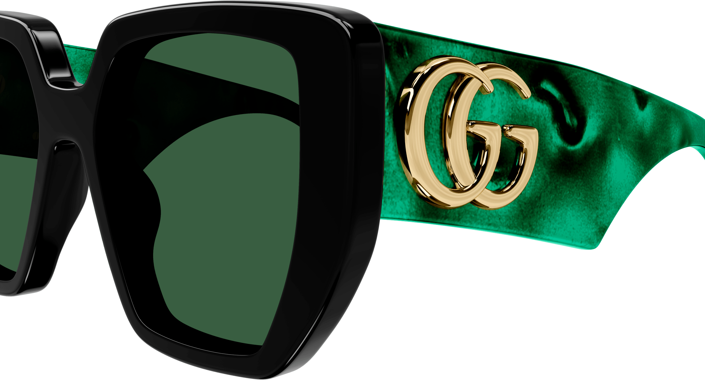 Color_GG0956S-001 - BLACK - GREEN