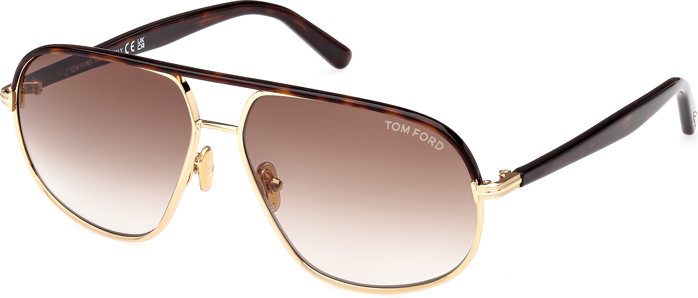 Color_FT1019_5930F - Shiny Pale Gold / Dark Havana