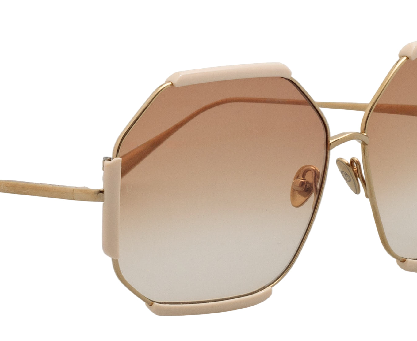 Color_LFL1308C3SUN - Margot Hexagon Sunglasses in Cream