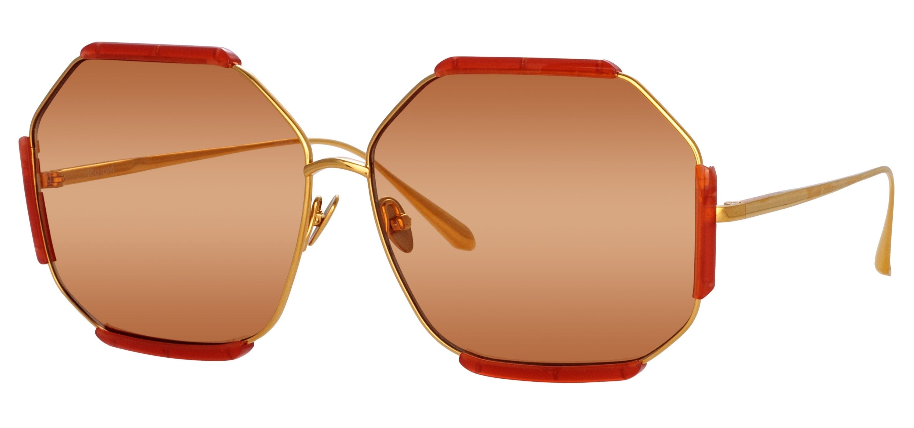 Color_LFL1308C6SUN - Margot Hexagon Sunglasses in Terracotta