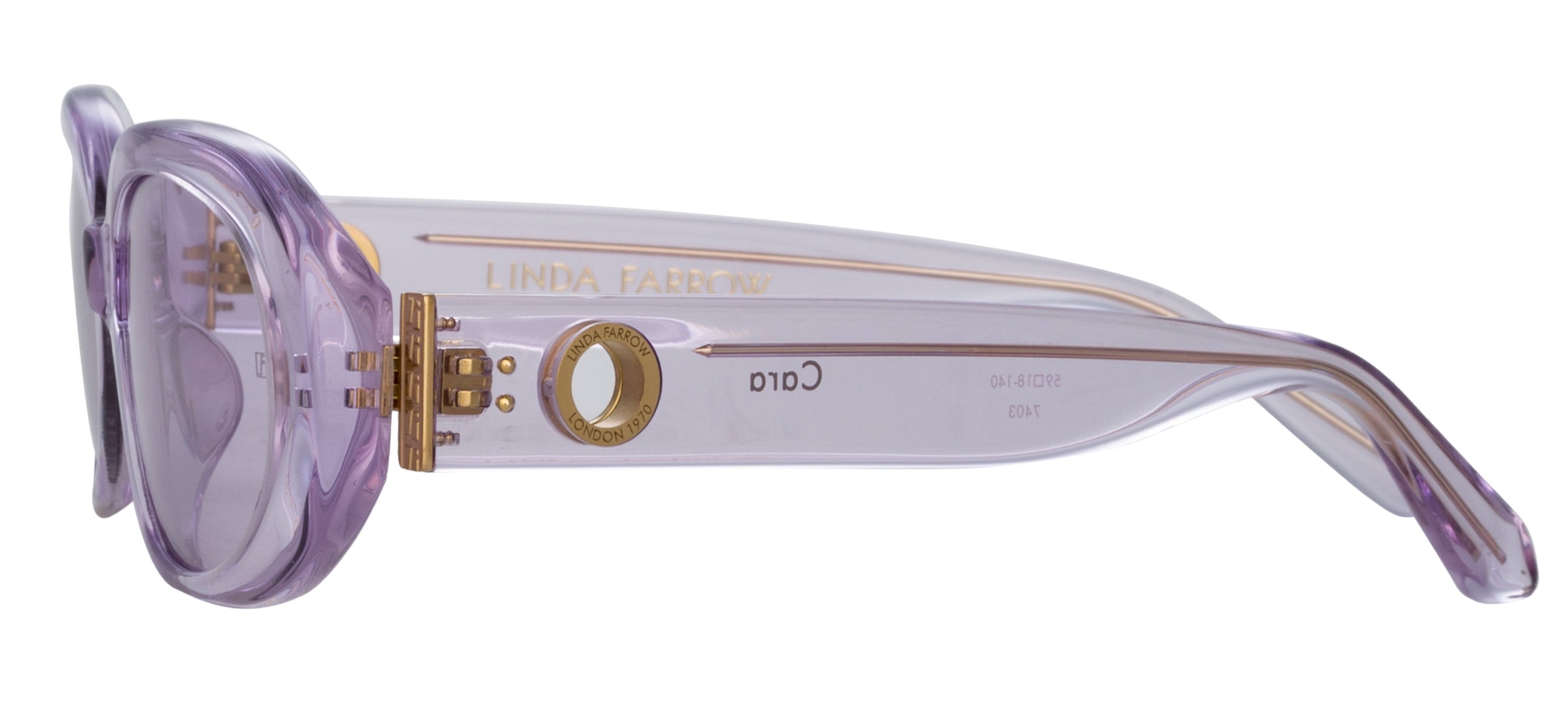 Color_LFL1252C5SUN - Cara Oval Sunglasses in Purple