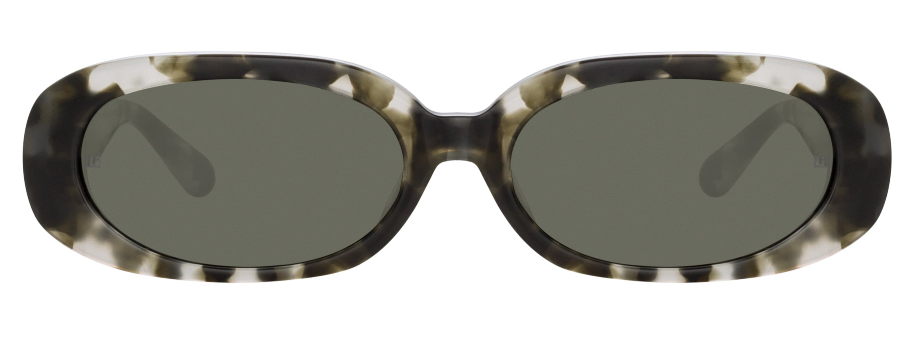 Color_LFL1252C6SUN - Cara Oval Sunglasses in Tortoise Shell - Grey