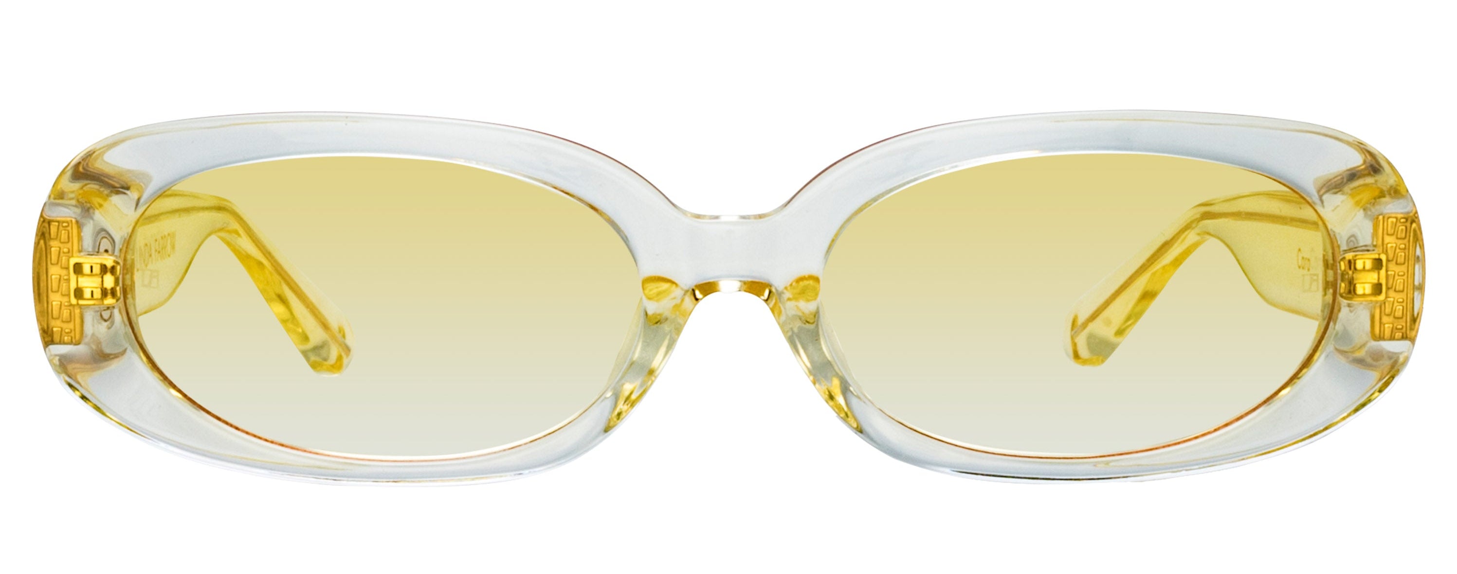 Color_LFL1252C16SUN - Cara Oval Sunglasses in Yellow