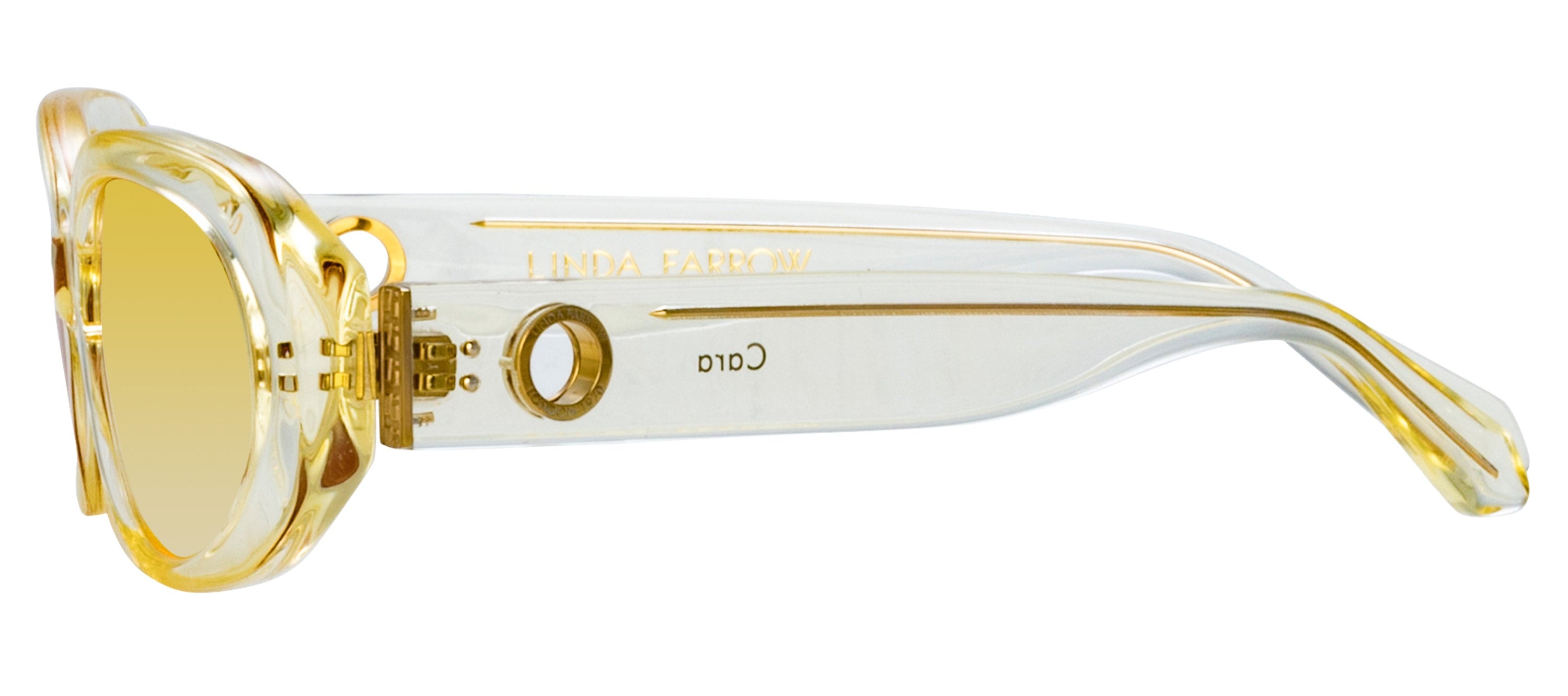 Color_LFL1252C16SUN - Cara Oval Sunglasses in Yellow