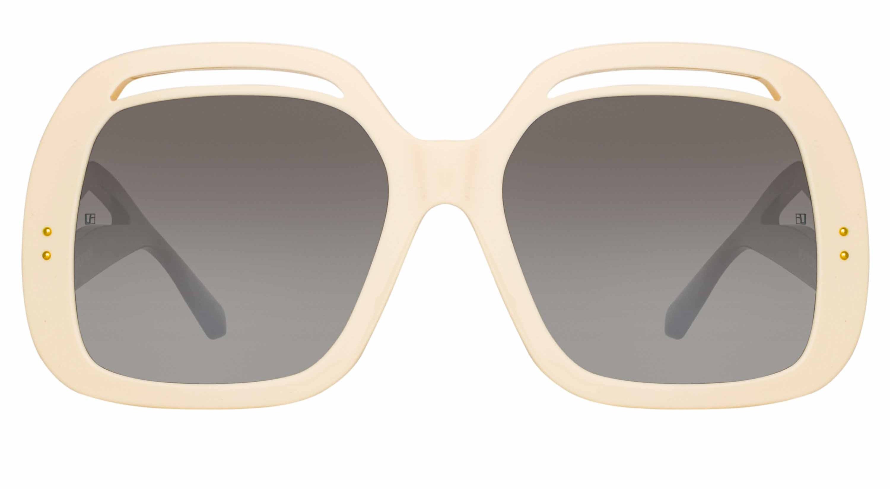 Color_LFL1126C3SUN - Renata Oversized Sunglasses in Off-White