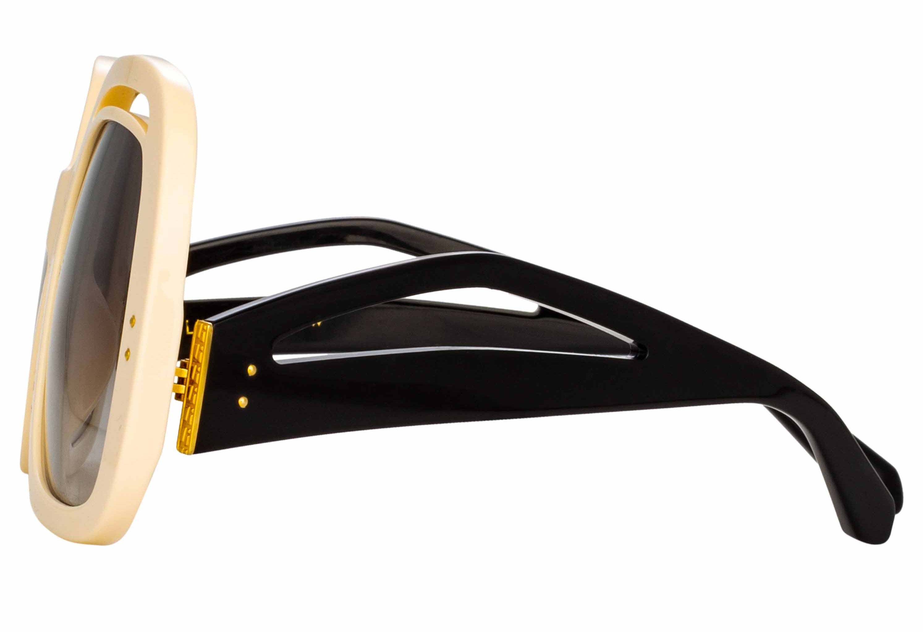 Color_LFL1126C3SUN - Renata Oversized Sunglasses in Off-White