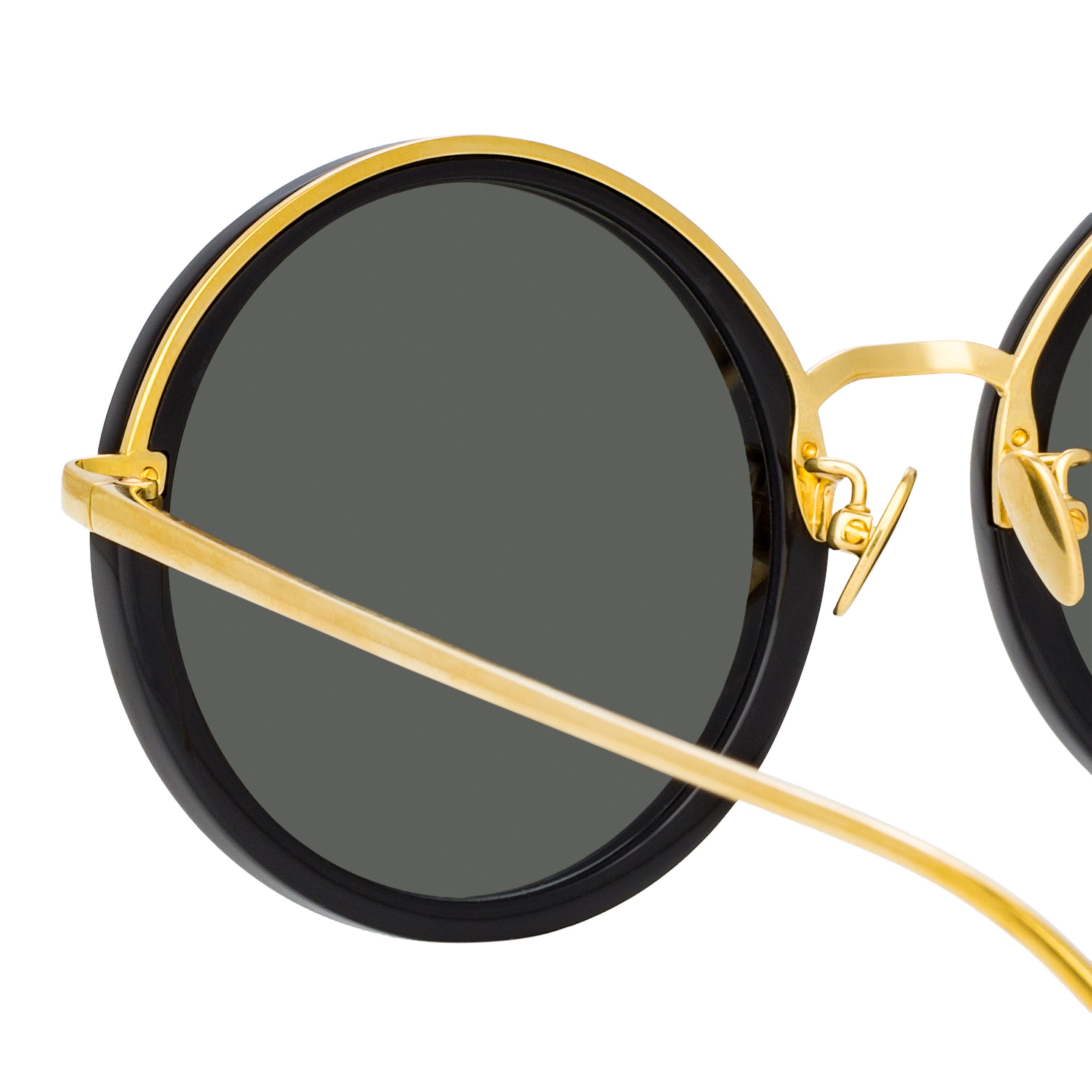 Color_LFLC239C11SUN - The Tracy | Round Sunglasses in Black Frame