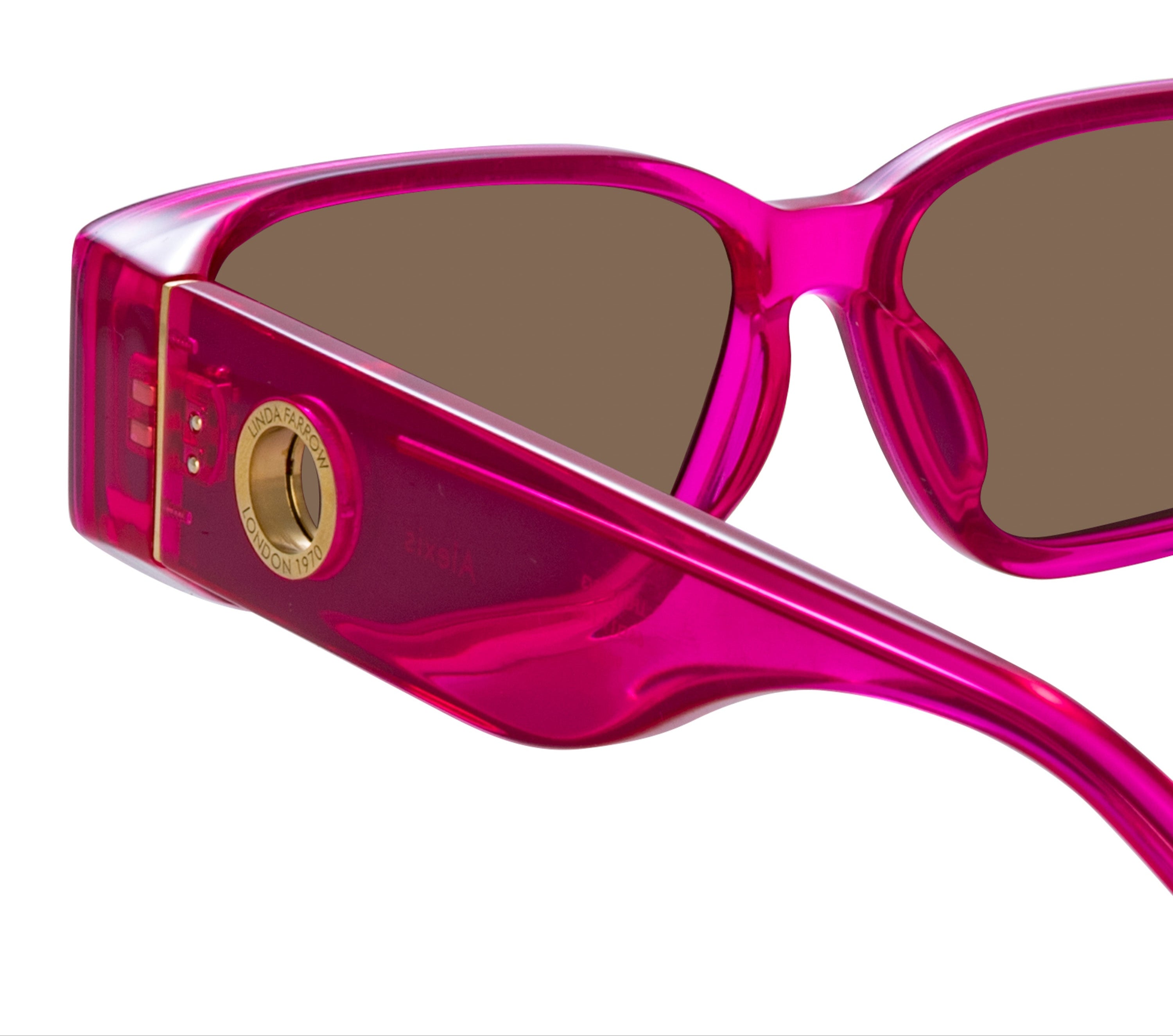 Color_LFL1465C3SUN - Alexis Angular Sunglasses in Pink