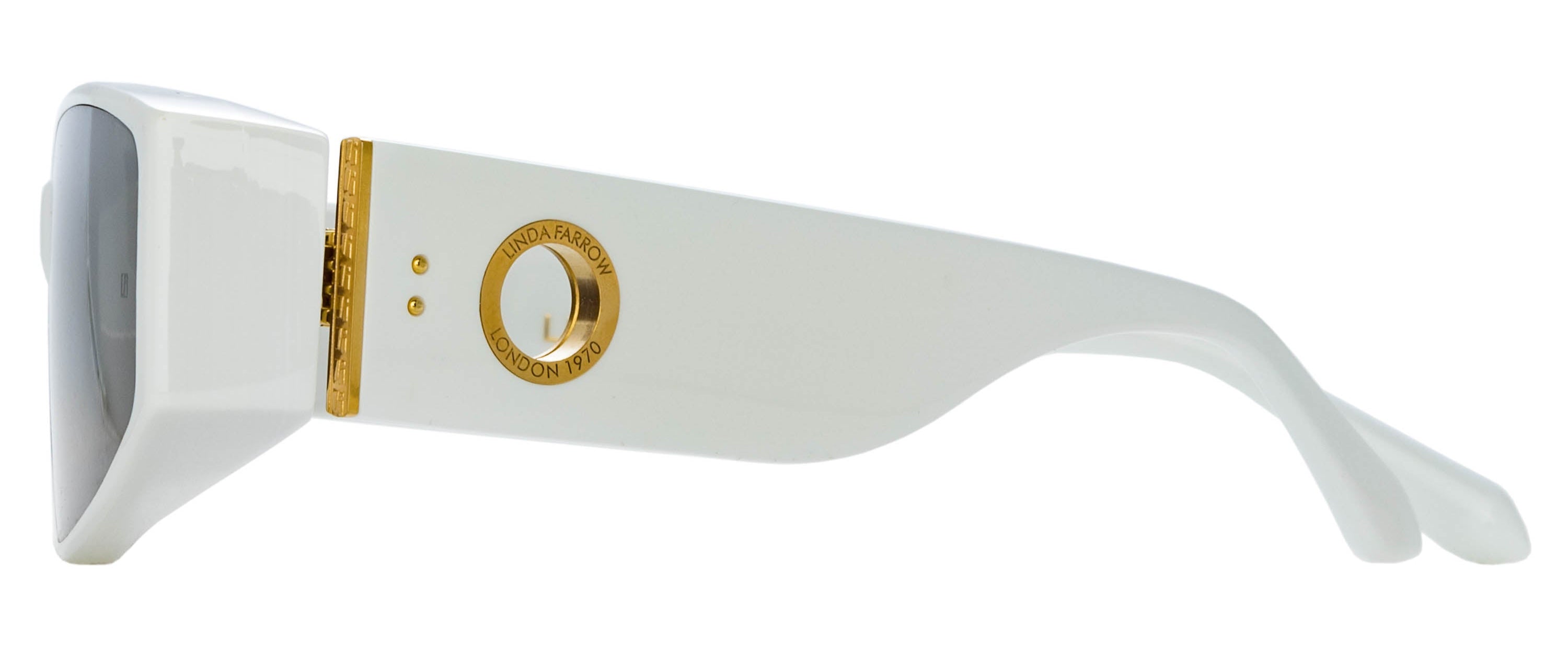 Color_LFL1465C2SUN - Alexis Angular Sunglasses in White