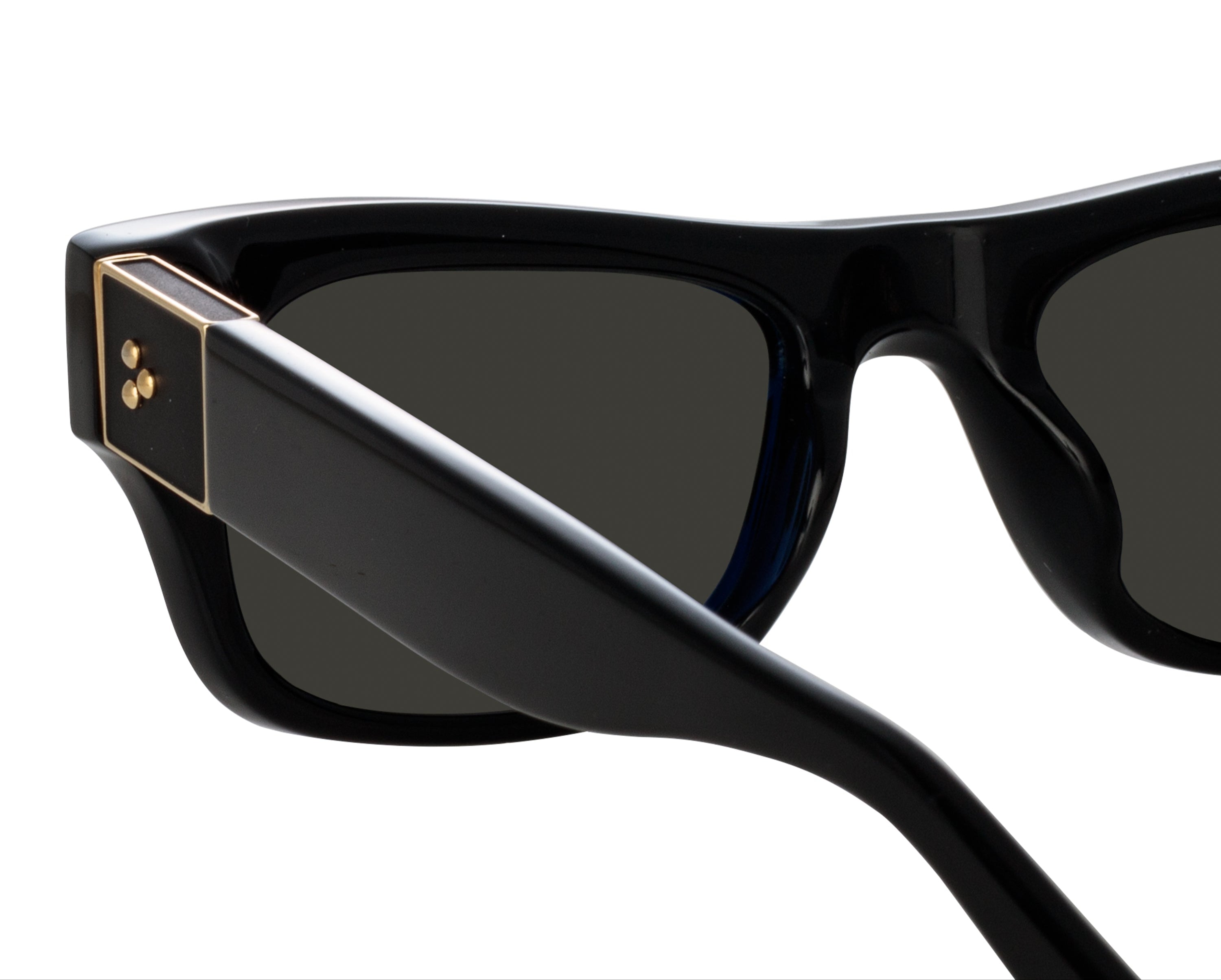 Color_LFL1448C1SUN - Falck Rectangular Sunglasses in Black