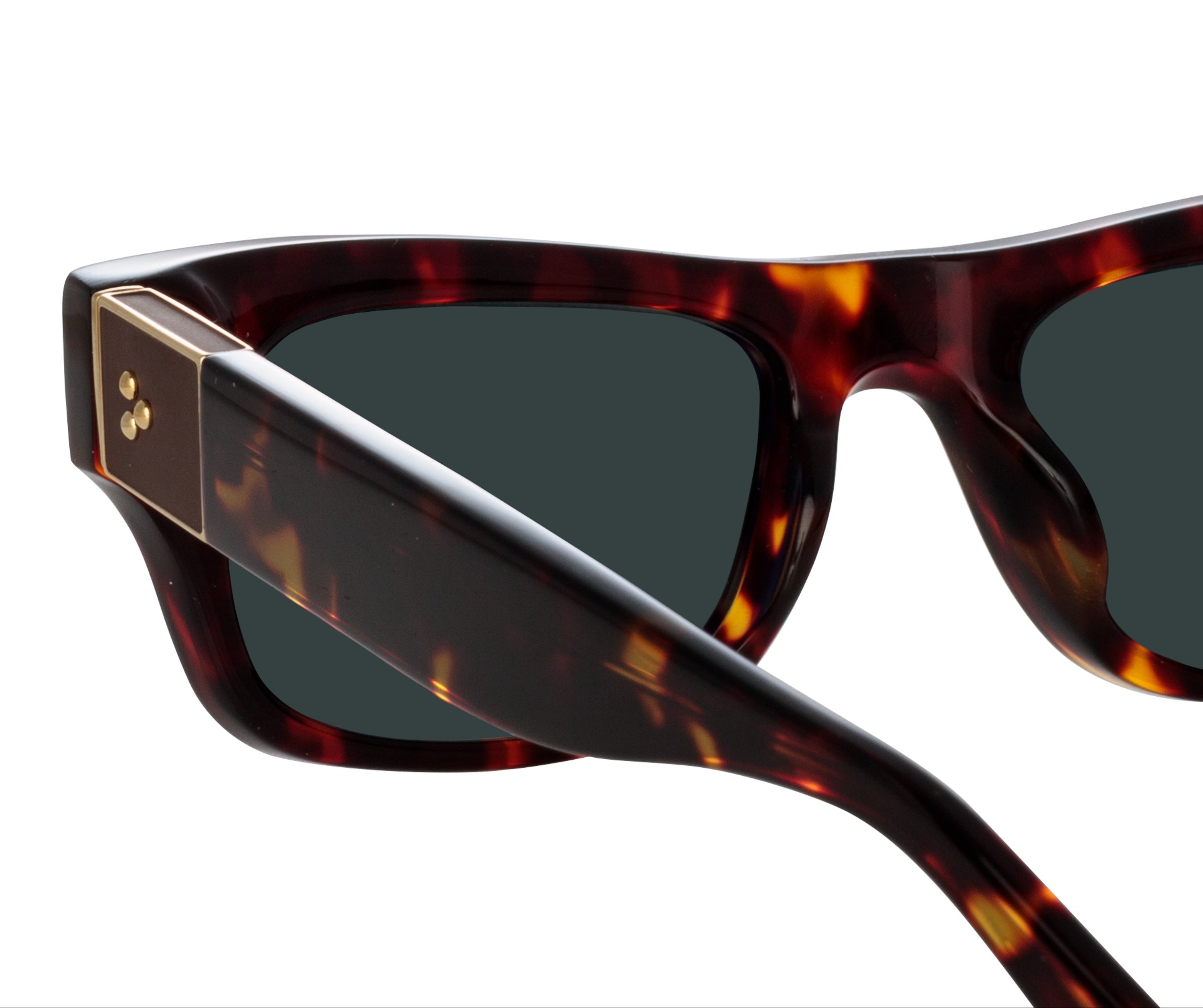 Color_LFL1448C2SUN - Falck Rectangular Sunglasses in Tortoiseshell