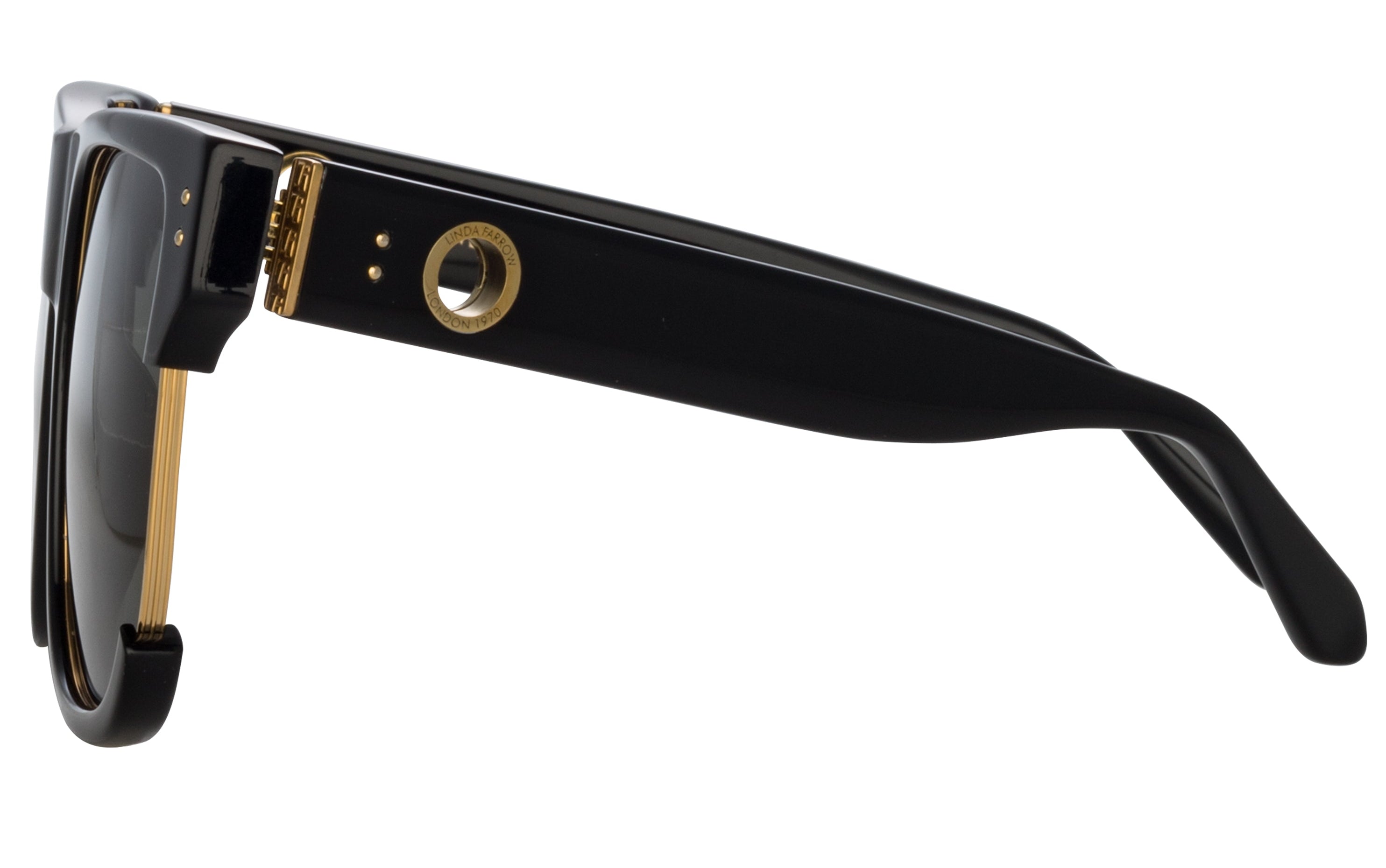 Color_LFL1438C1SUN - Lomas D-Frame Sunglasses in Black