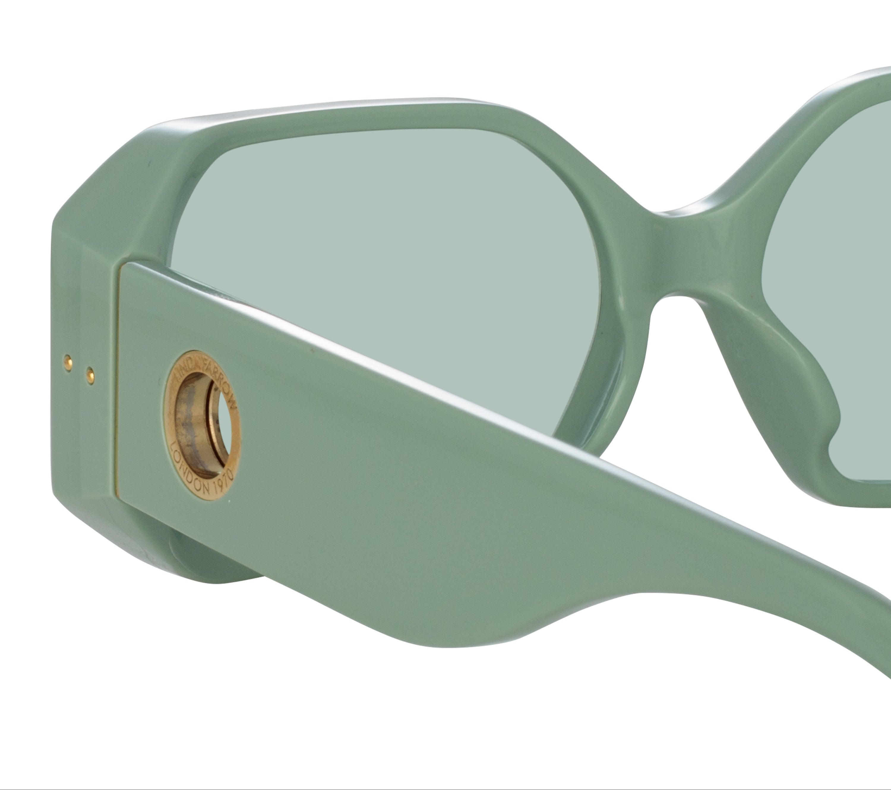 Color_LFL1427C4SUN - Bailey Angular Sunglasses in Peppermint