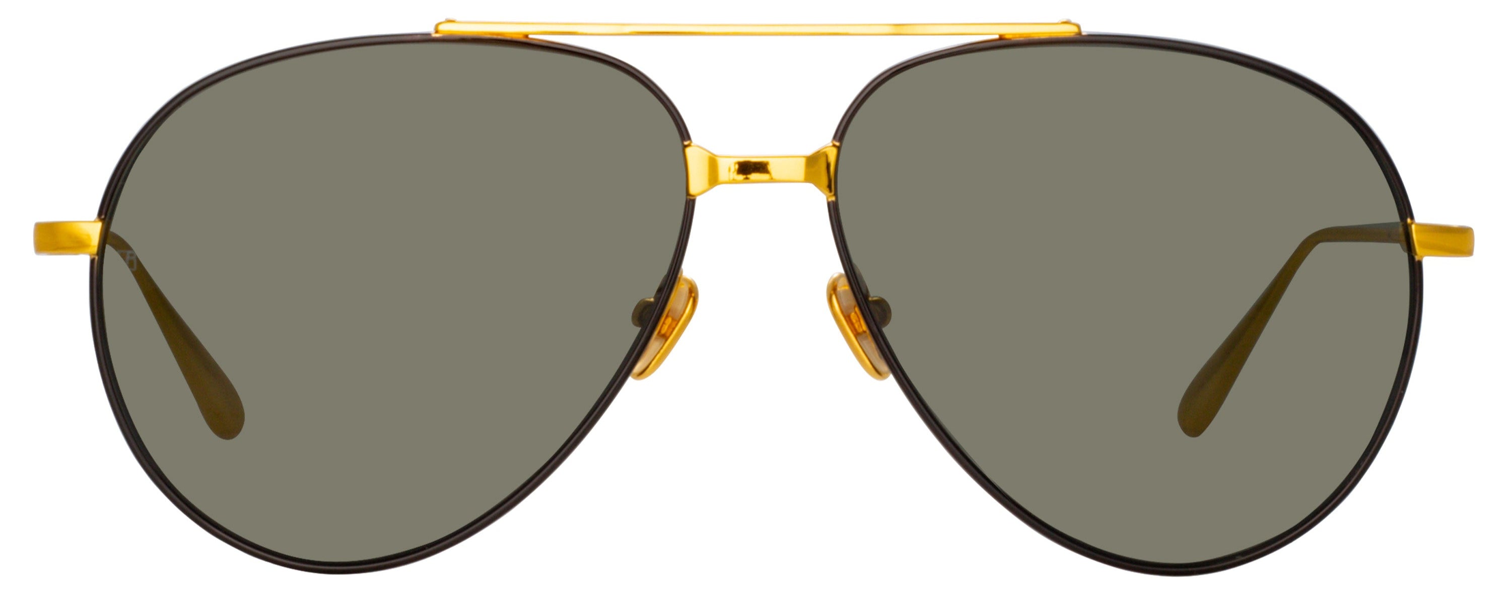 Color_LFL1421C1SUN - Marcelo Aviator Sunglasses in Yellow Gold / Nickel