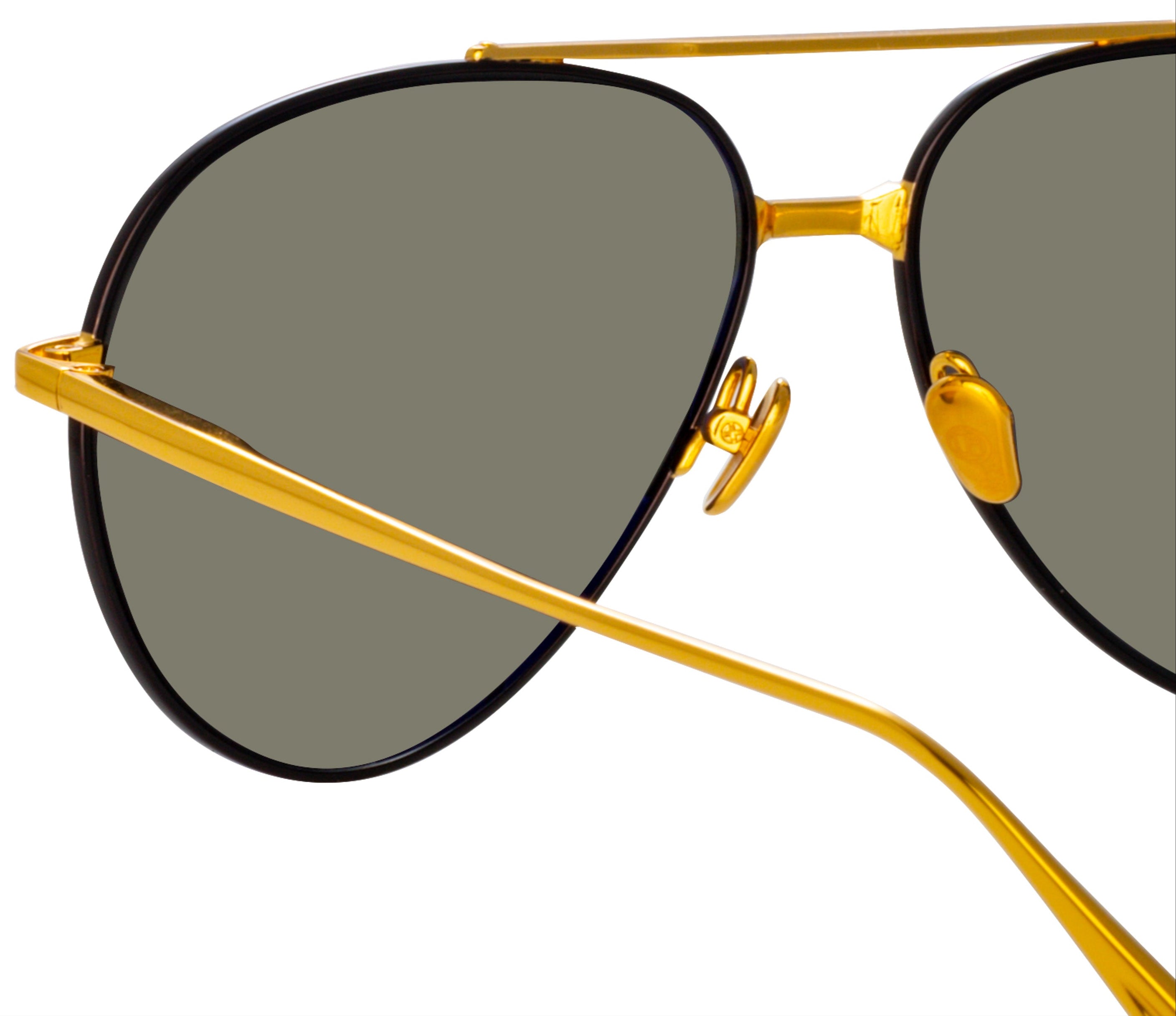 Color_LFL1421C1SUN - Marcelo Aviator Sunglasses in Yellow Gold / Nickel
