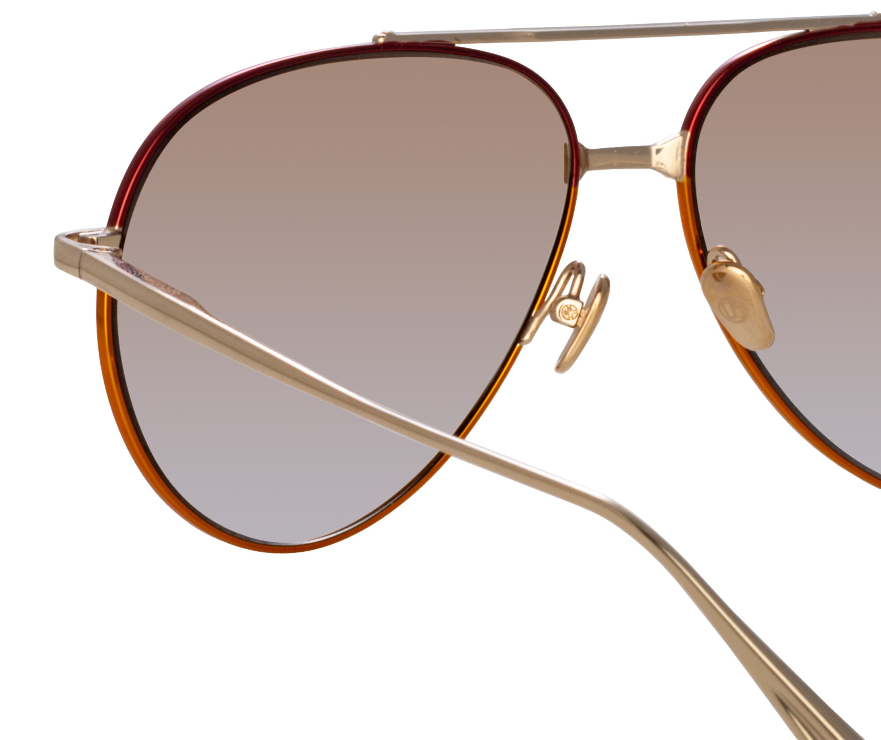 Color_LFL1421C4SUN - Marcelo Aviator Sunglasses in Light Gold / Blue