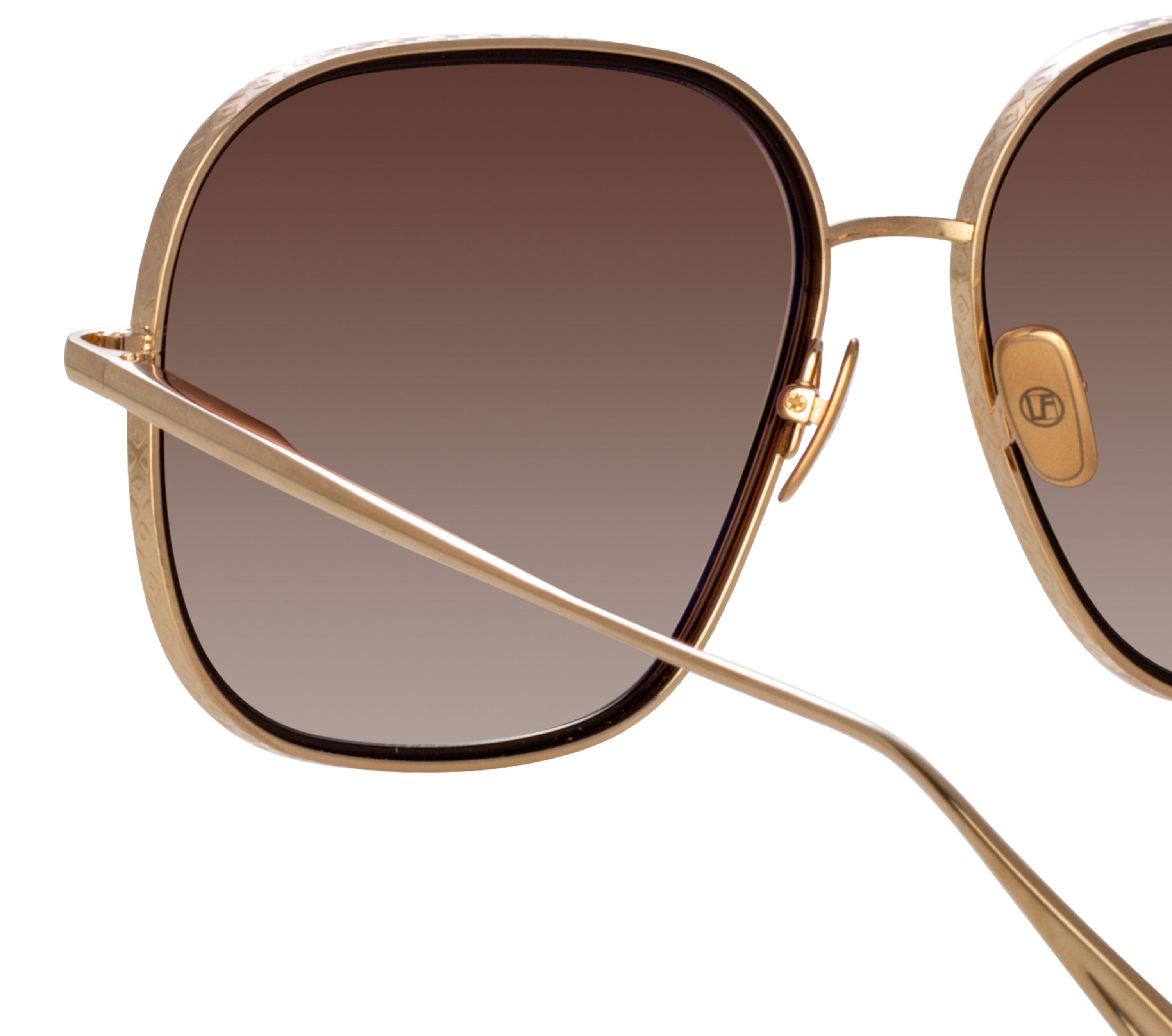 Color_LFL1394C3SUN - Juliana Oversized Sunglasses in Light Gold / Brown