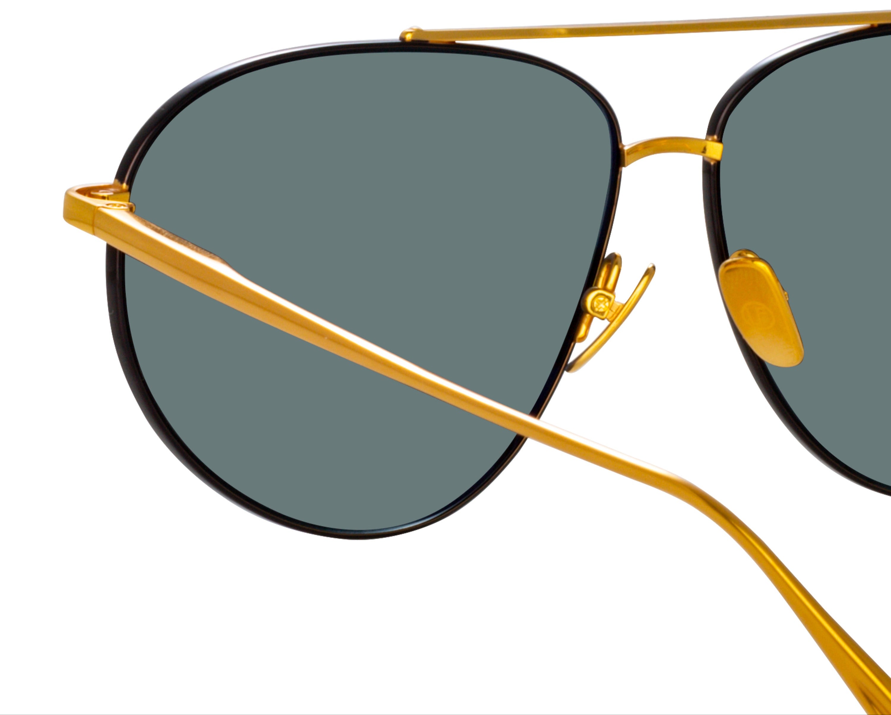 Color_LFL1391C1SUN - Gabriel Oversized Sunglasses in Yellow Gold and Blue