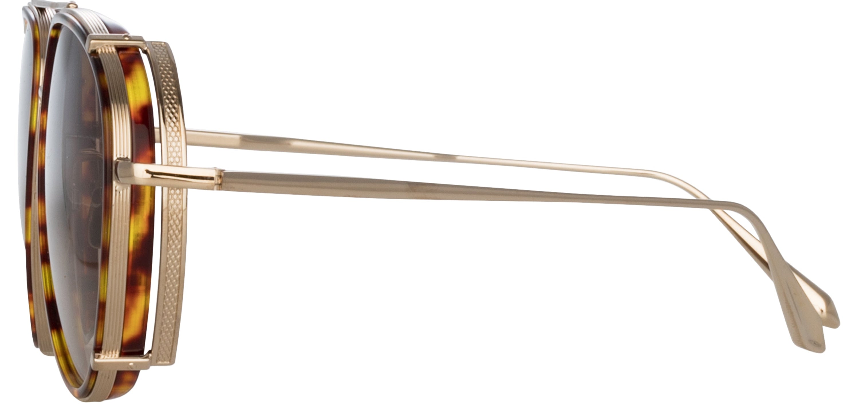 Color_LFL1362C3SUN - Dimitri Aviator Sunglasses in Light Gold and Mocha