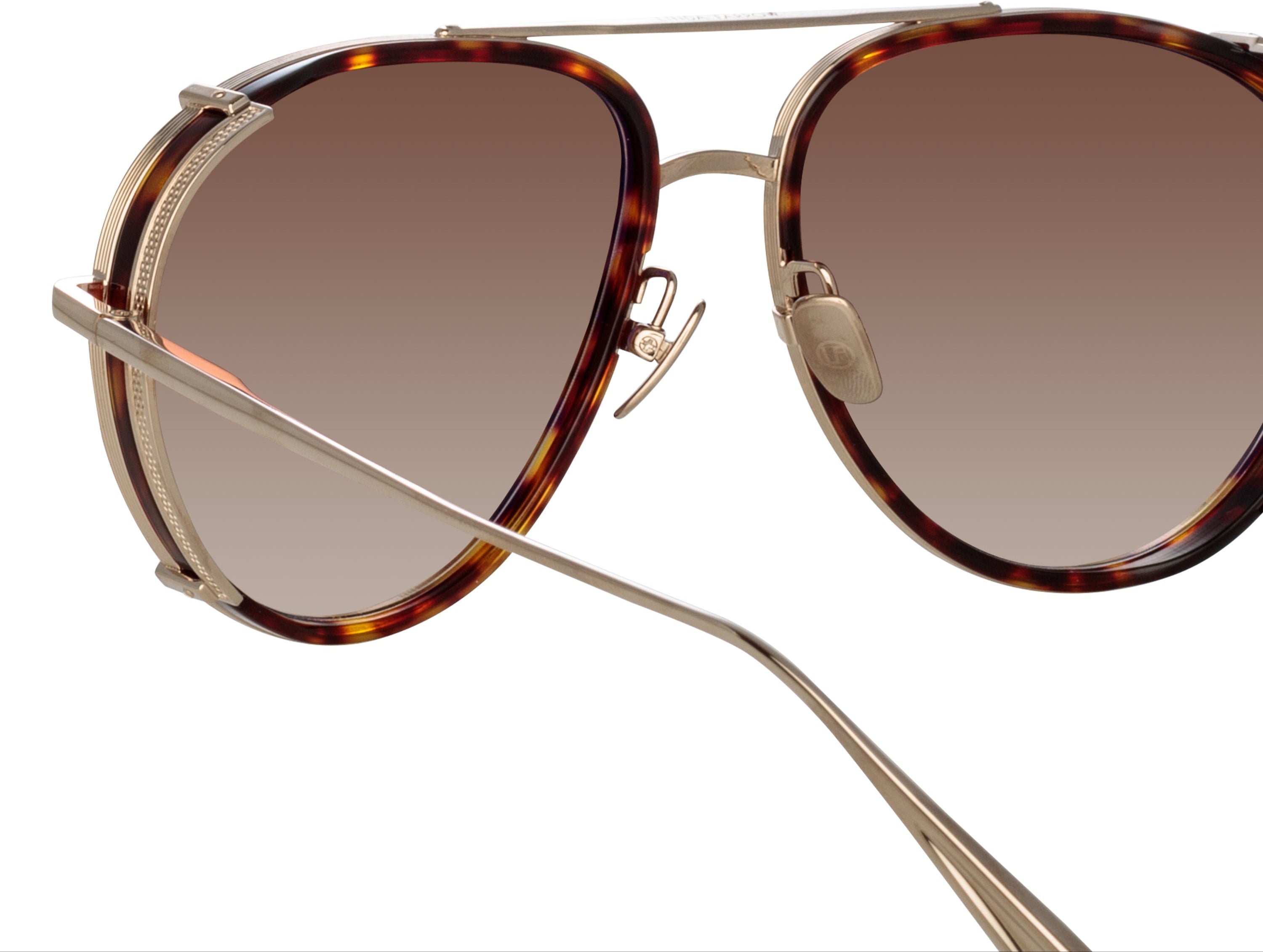 Color_LFL1362C3SUN - Dimitri Aviator Sunglasses in Light Gold and Mocha