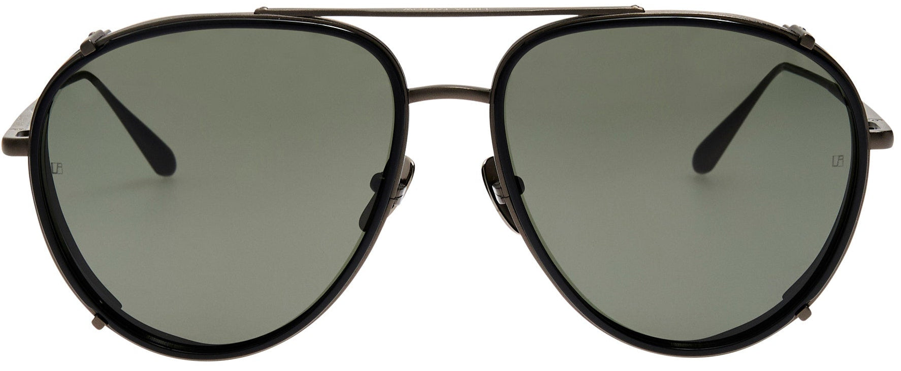 Color_LFL1362C4SUN - Dimitri Aviator Sunglasses in Black and Matt Nickel