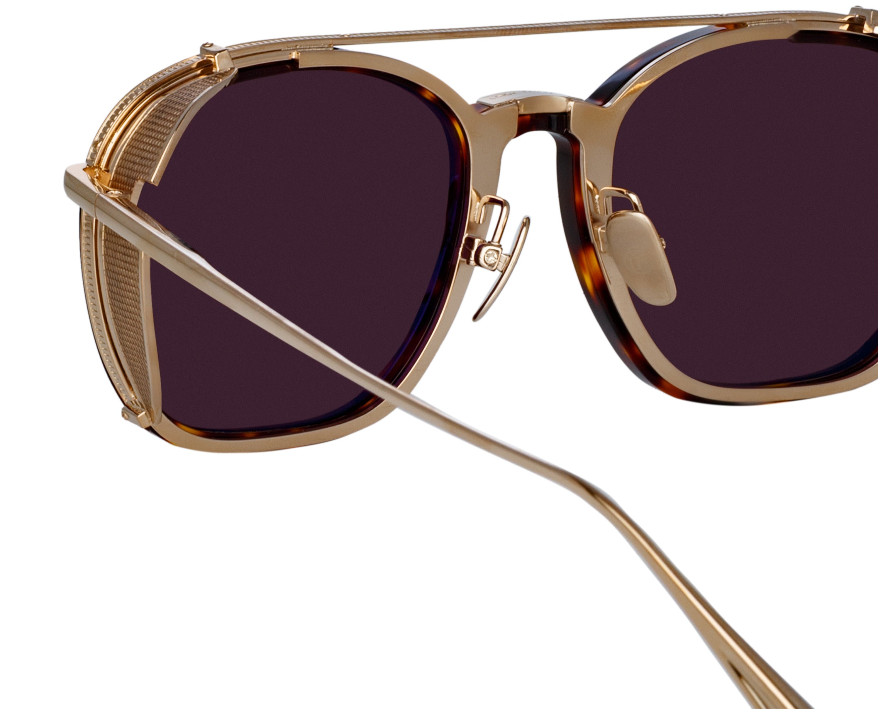 Color_LFL1359C2SUN - Aston Square Sunglasses in Tortoise Shell and Brown