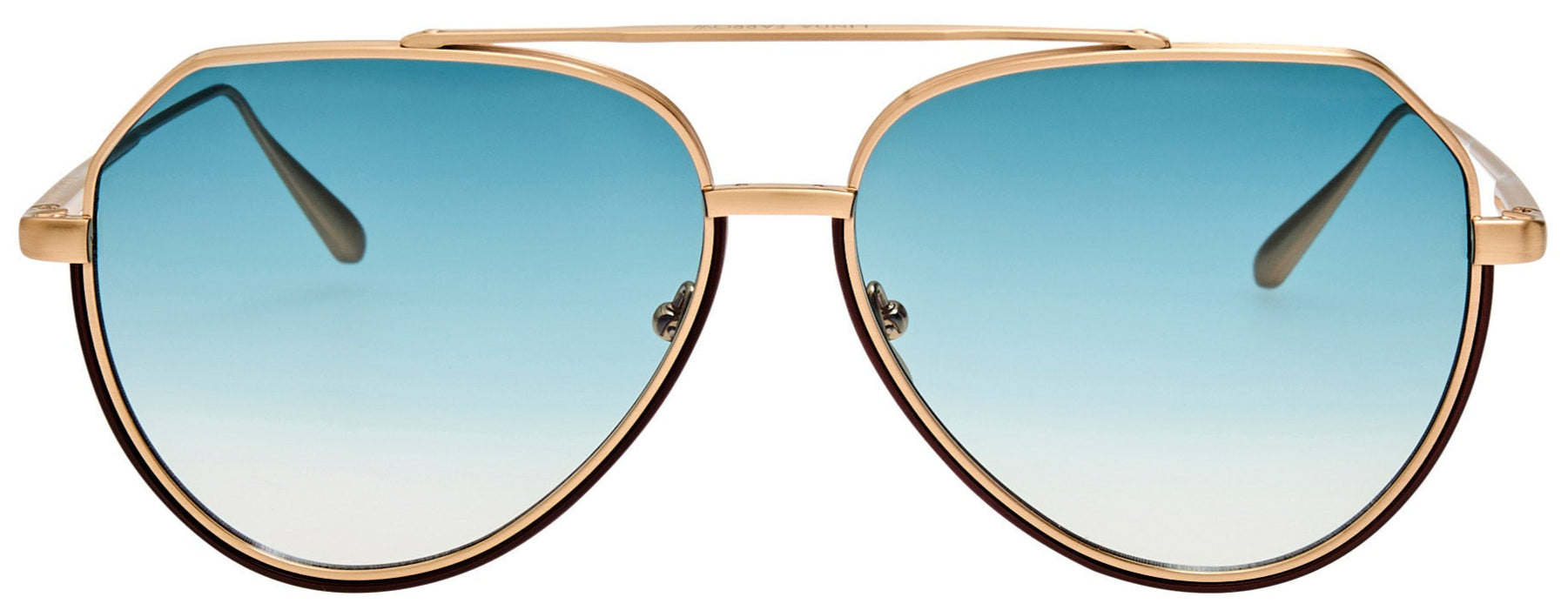 Color_LFL1472C5SUN - Bayer Aviator Sunglasses in Light Gold and Aqua LIMITED EDITION OF 200