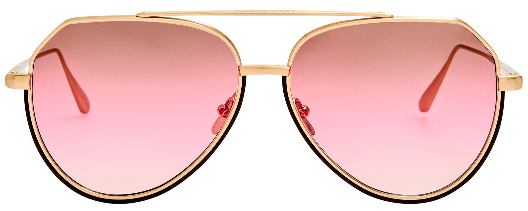 Color_LFL1472C6SUN - Bayer Aviator Sunglasses in Light Gold and Pink LIMITED EDITION OF 100